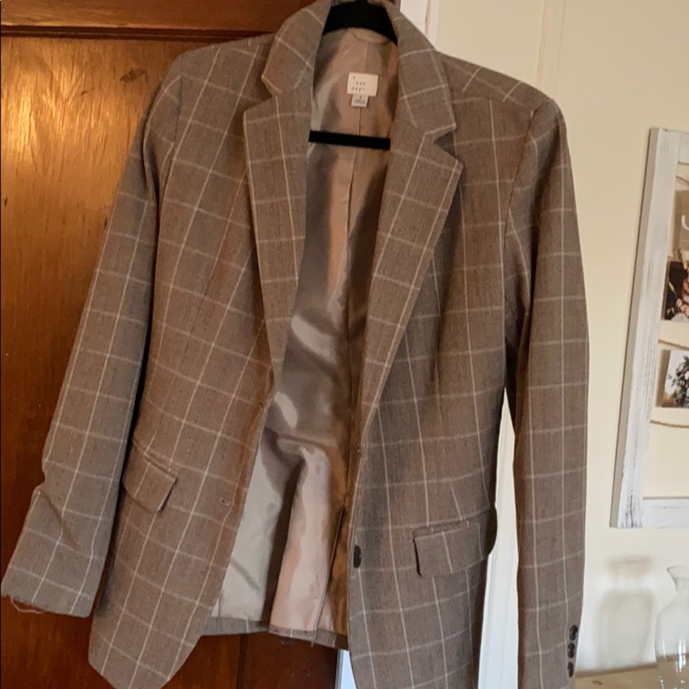 Plaid blazer